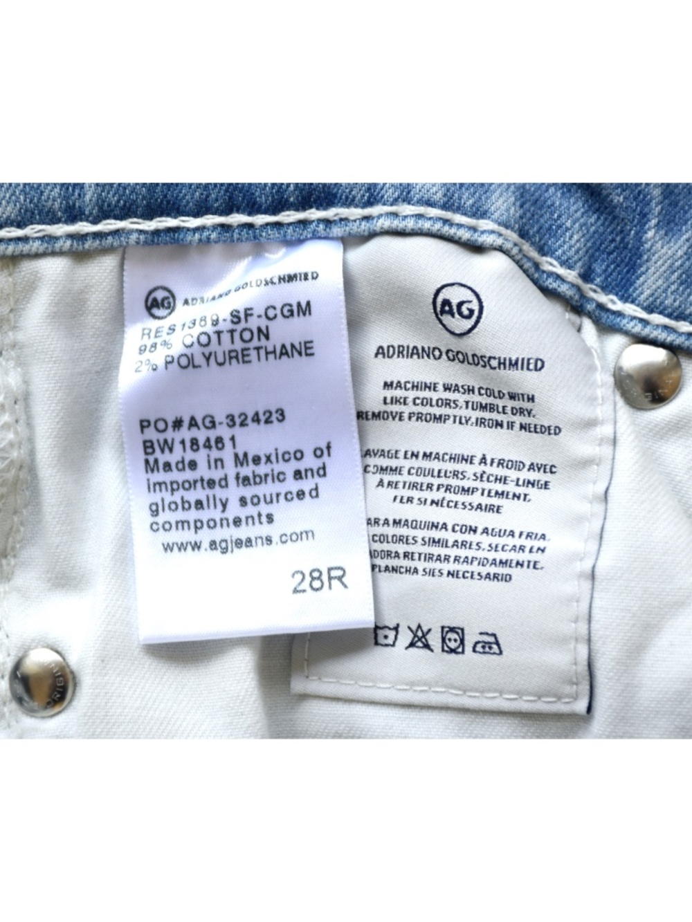 AG ADRIANO GOLDSCHMIED NWT LEGGING ANKLE SKINNY CHARMING JEAN. SIZE 28 - Picture 15 of 15